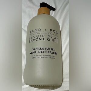 ✨New✨Sand + Fog: Vanilla Toffee Liquid Soap (464mL glass bottle)